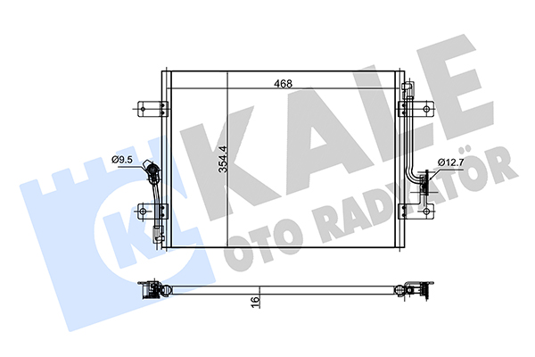 Fiat Palio Klima Radyatörü Radyatör ; Weekend . (at OEM 46834668 Fiat Palio Klima Radyatörü Radyatör ; Weekend . (at OEM 46834668